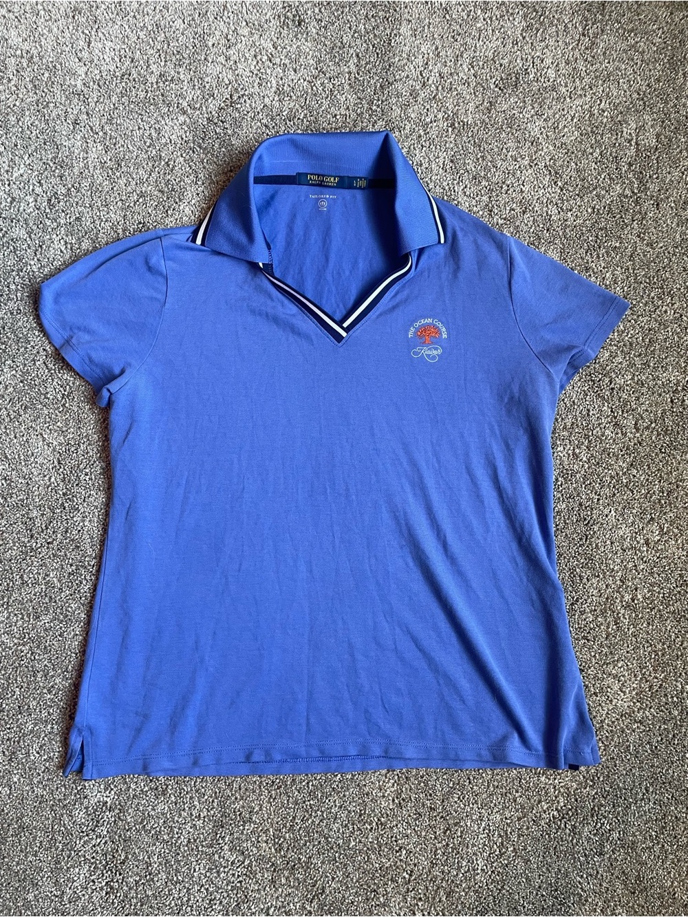Polo Golf Ralph Lauren Kiawah Ocean Course Purple Blue Polo Size Large